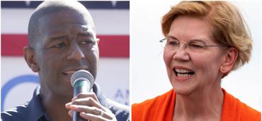 Andrew Gillum and Elizabeth Warren