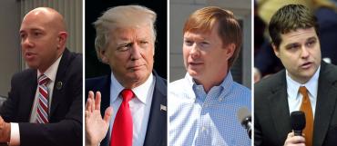 Brian Mast, Donald Trump, Adam Putnam and Matt Gaetz