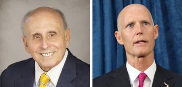 Coral Gables Mayor Raul Valdes-Fauli and Gov. Rick Scott Coral Gables Mayor Raul Valdes-Fauli and Gov. Rick Scott