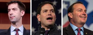 Tom Cotton, Marco Rubio and Mike Lee