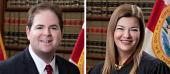 Justices Robert Luck and Barbara Lagoa