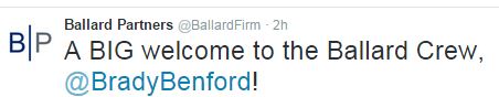 Ballard Partners, Brady Benford