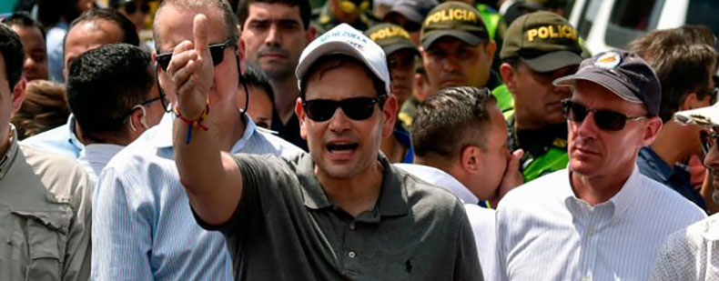 Marco Rubio Sunday in the Colombian border town of Cucutá