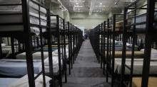 Sleeping quarters at Homestead shelter Sleeping quarters at Homestead shelter