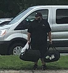 Protesters' pizzas arrive