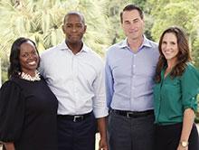 Andrew Gillum and Chris King with their wives Andrew Gillum and Chris King with their wives