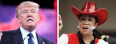 Donald Trump and Frededrica Wilson Donald Trump and Frededrica Wilson
