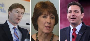 Adam Putnam, Gwen Graham and Ron DeSantis