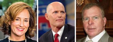 Allison Tant, Rick Scott and Tom Feeney