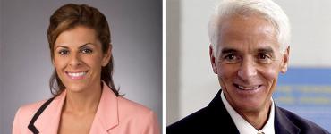 Amanda Makki and Charlie Crist