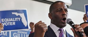 Andrew Gillum on the campaign trail