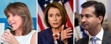 Annette Taddeo, Nancy Pelosi, and Carlos Curbelo
