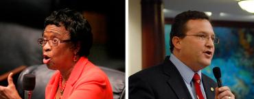 Arthenia Joyner and Mark Pafford