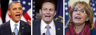 Barack Obama, Patrick Murphy and Gabby Giffords Barack Obama, Patrick Murphy and Gabby Giffords