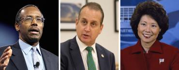 Ben Carson, Mario Diaz-Balart and Elaine Chao Ben Carson, Mario Diaz-Balart and Elaine Chao