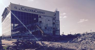 Demolishing of grandstand at Calder