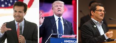 Carlos Curbelo, Donald Trump and Gus Bilirakis Carlos Curbelo, Donald Trump and Gus Bilirakis
