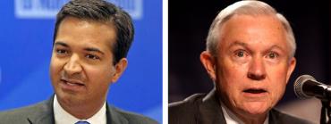 Carlos Curbelo and Jeff Sessions Carlos Curbelo and Jeff Sessions