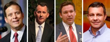Carlos Lopez-Cantera, David Jolly, Ron DeSantis, and Todd Wilcox Carlos Lopez-Cantera, David Jolly, Ron DeSantis, and Todd Wilcox