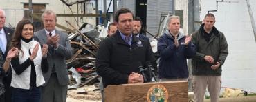 Gov. Ron DeSantis in Marianna Thursday