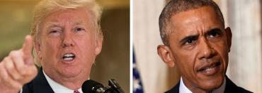 Donald Trump and Barack Obama