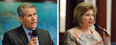 Dwight Dudley and Janet Cruz
