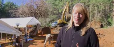 Erin Kimmerle at a Dozier excavation site