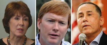 Gwen Graham, Adam Putnam and Philip Levine