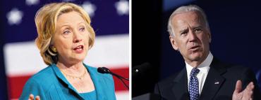 Hillary Clinton and Joe Biden
