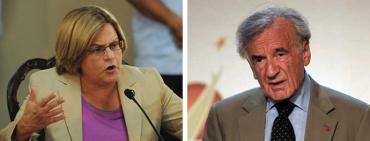 Ileana Ros-Lehtinen and Elie Wiesel