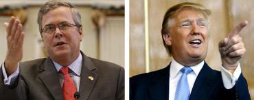 Jeb Bush and Donald Trump