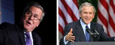 Jeb Bush and George W. Bush