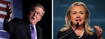 Jeb Bush and Hillary Clinton Jeb Bush and Hillary Clinton