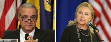 Jeff Miller and Hillary Clinton