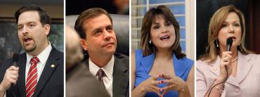 Jose Felix Diaz, Alex Diaz de la Portilla, Annette Taddeo and Ana Rivas Logan