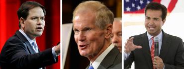 Marco Rubio, Bill Nelson and Carlos Curbelo
