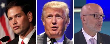 Marco Rubio, Donald Trump and Ted Deutch