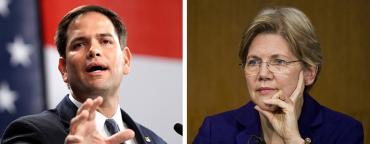 Marco Rubio and Elizabeth Warren