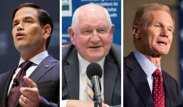 Marco Rubio, Sonny Perdue and Bill Nelson
