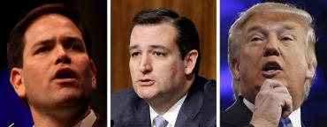 Marco Rubio, Ted Cruz, and Donald Trump Marco Rubio, Ted Cruz, and Donald Trump