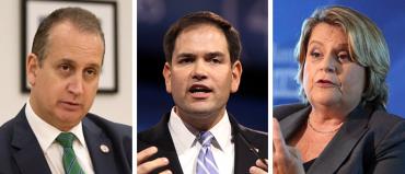 Mario Diaz-Balart, Marco Rubio and Ileana Ros-Lehtinen