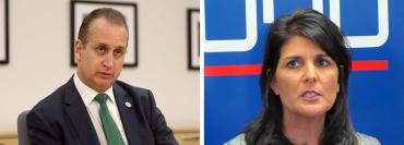 Mario Diaz-Balart and Nikki Haley