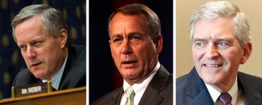 Mark Meadows, John Boehner, and Dan Webster