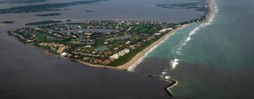 Pollution in the ocean off Martin County