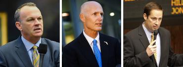 Richard Corcoran, Rick Scott and Joe Negron