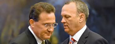 Richard Corcoran and, left, Mark Pafford