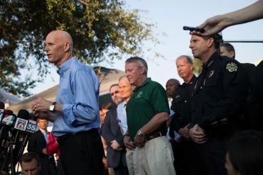 Gov. Rick Scott in Parkland Gov. Rick Scott in Parkland