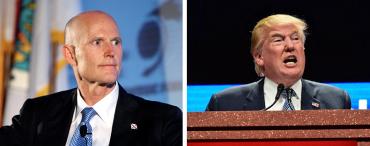 Rick Scott and Donald Trump