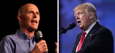 Rick Scott and Donald Trump