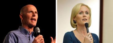 Rick Scott and Katie Edwards Rick Scott and Katie Edwards